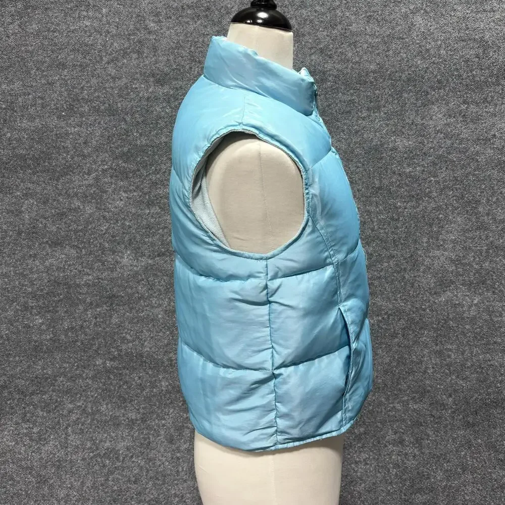 Gap Vest Kids 2XL Blue Puffer Down Zip Sleeveless Winter Warm Outerwear
